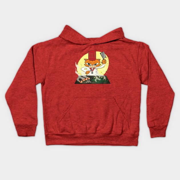 Cuddly Critters Wielding Sharp Objects #6 Kids Hoodie by Jimb Fisher Art